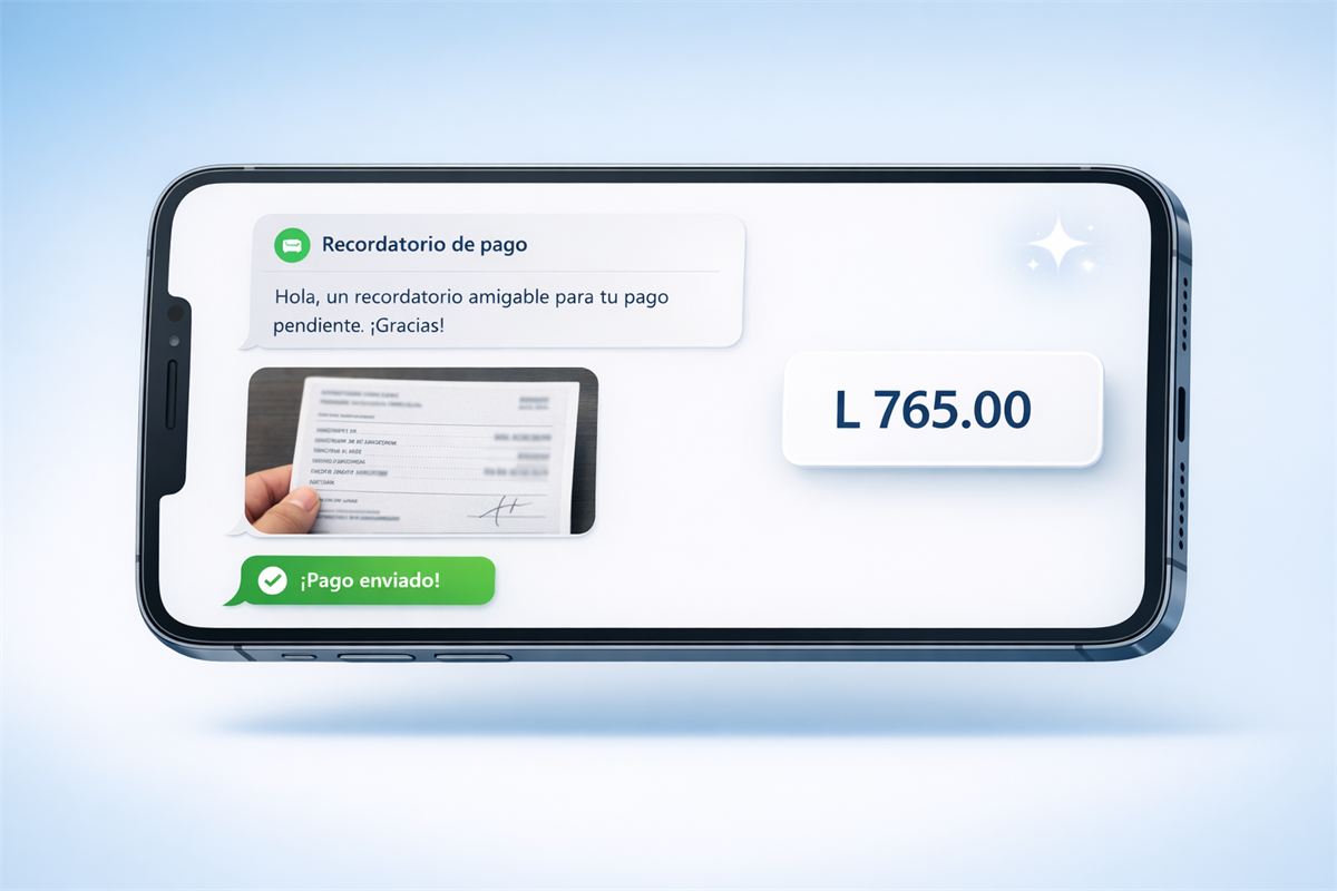 Diseño de muestra: cobranza por whatsapp hecho por Kizercode