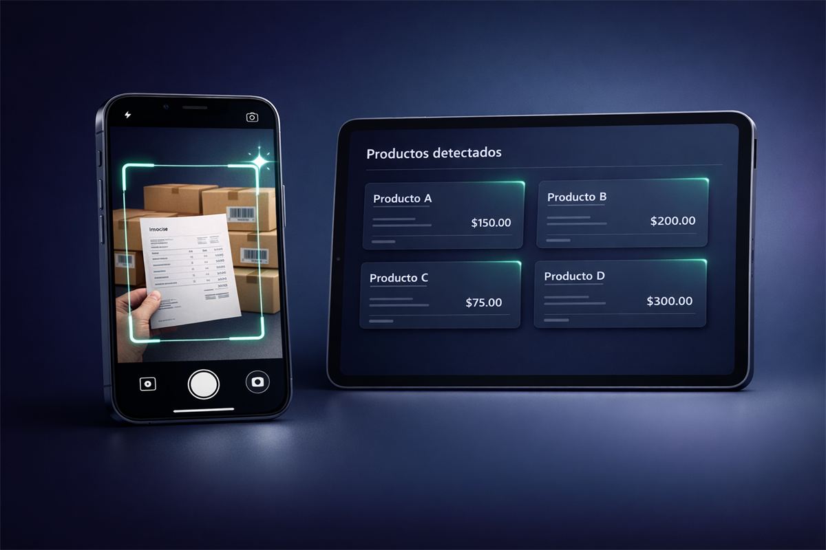 Diseño de muestra: inventario con una foto hecho por Kizercode